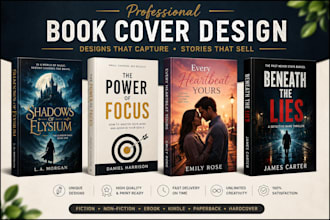 create eye catching kindle ebook and print book cover