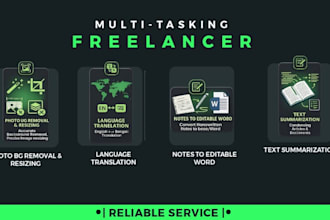 be your virtual assistant for photo and text tasks