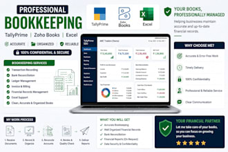 do professional bookkeeping using tallyprime and zoho books