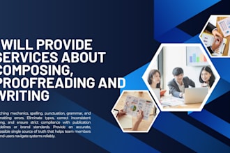 provide services about composing, proofreading and writing