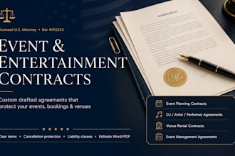 draft a comprehensive event management agreement document