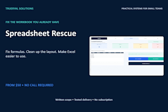 fix clean up and improve your excel spreadsheet