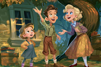 create childrens book illustration