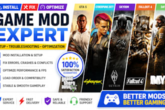 fix create install optimize cyberpunk 2077 gta 5 skyrim fallout 4 mods dayz mod