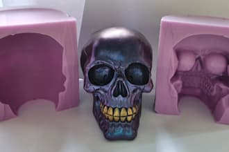 design a custom 3d printable mold ready for silicone, resin or chocolate