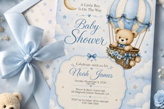 design a custom baby shower invitation