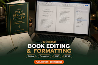 book editing and formatting, manuscript formatting and developmental book editor