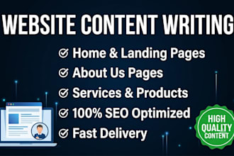 write professional website content and about us pages