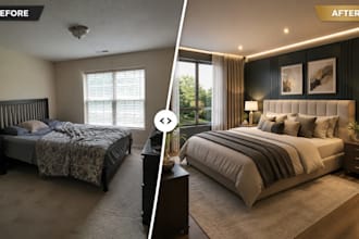 do fast and realistic virtual staging for your real estate listing in 12 hours