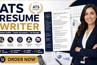 write ats optimized resume for senior auditor, senior accountant and tax manager