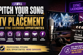 pitch your song for TV placement and sync licensing opportunities