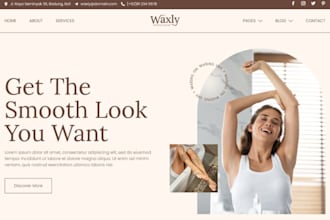 wix waxing studio website wix waxing waxing salon appointment booking website