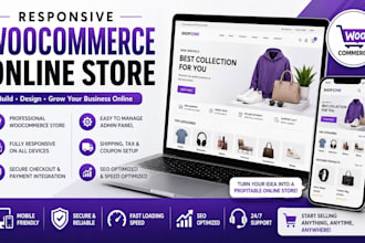 develop a responsive woocommerce online store