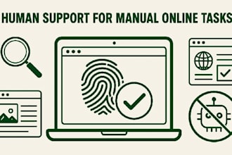 be your human for non ai manual online tasks and research