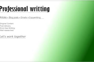 review and rewrite your work