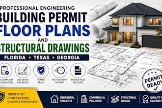 design florida, texas and ga building permit floor plans and structural drawings
