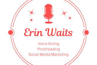 record audio for you with a female american accent