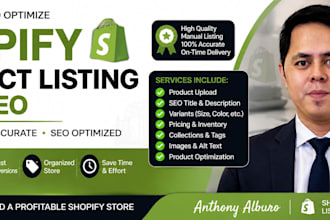 upload and optimize shopify product listings with SEO