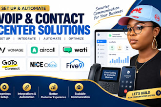 set up vonage aircall wati voip system automation goto connect nice cxone five9