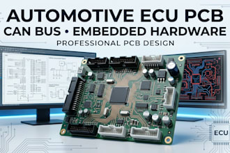 develop automotive embedded hardware, ecu pcb and can bus systems