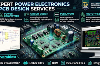 design power electronics circuits, converters and pcb layout