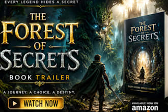 ai book trailer, movie trailer ai book cinematic ai book promo video for authors