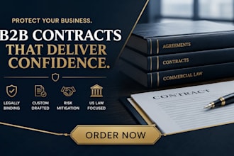 draft professional b2b commercial contracts and legal agreements