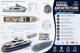 design and analyze ships, boat, yachts offshore general arrangement calculation