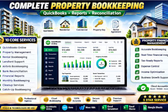 do quickbooks online bookkeeping for US UK uae real estate property management
