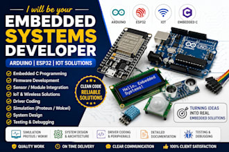 develop arduino  and esp32 embedded systems