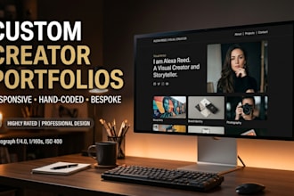 build a custom creator or agency portfolio website