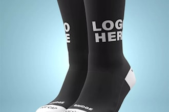 create realistic 3d sock designs and photorealistic product renders