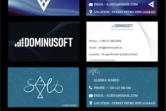 design a professional and modern business card