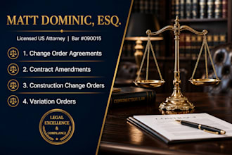 draft or review your contract amendment document as a US lawyer