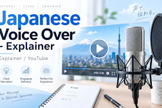 record a professional japanese voice over