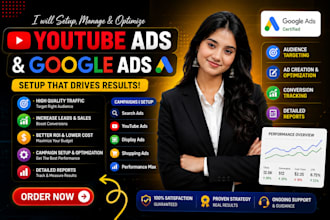 manage google ads, youtube ads and PPC campaigns