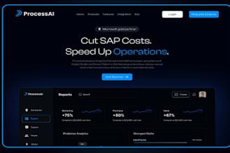 design ai automation agency website saas landing page CRM website
