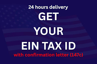 get your ein tax id with confirmation letter from irs in 24 hours