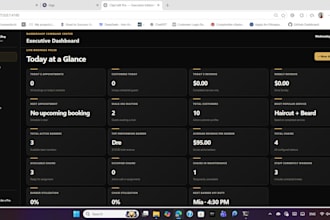 build barbershop salon appointment CRM management web app