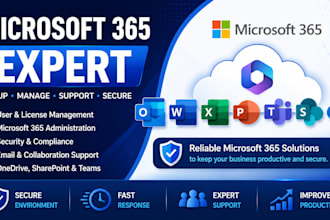 provide microsoft 365 admin, exchange online, and office 365 support