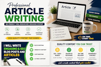 write SEO  articles for your  writing