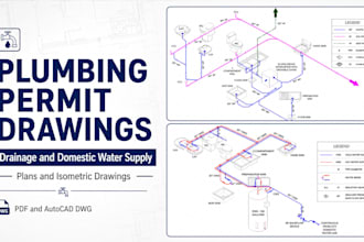 prepare plumbing permit drawings and isometric plans