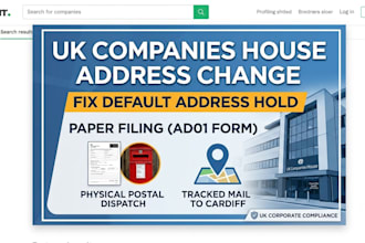change UK company registered address and fix the companies house default block