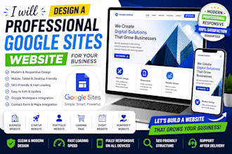 design a professional google sites website for your business