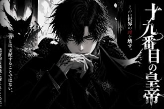 draw manga comic book, webtoon anime illustration for you