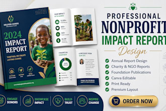 design nonprofit impact csr report design canvafor charities and foundations