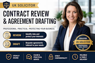 review your business contract or draft business agreement