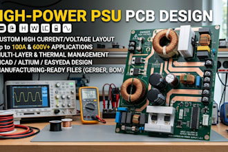 design high current, high voltage power supply pcb