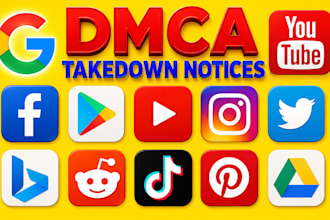 remove harassing defaming, copyright leaked content dmca takedown