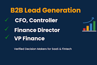 find cfo and finance decision maker leads for your saas or fintech